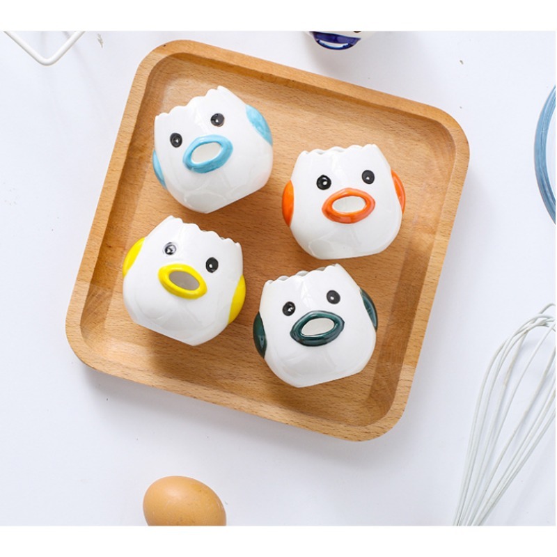 Egg Separator Tool - 1pcs Creative Ceramic Egg White and