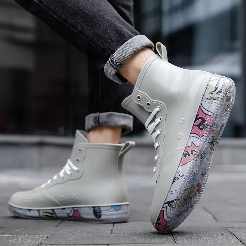 Men Rain Boots Fashion Trendy  - Kitchen Gadgets For Men review and price