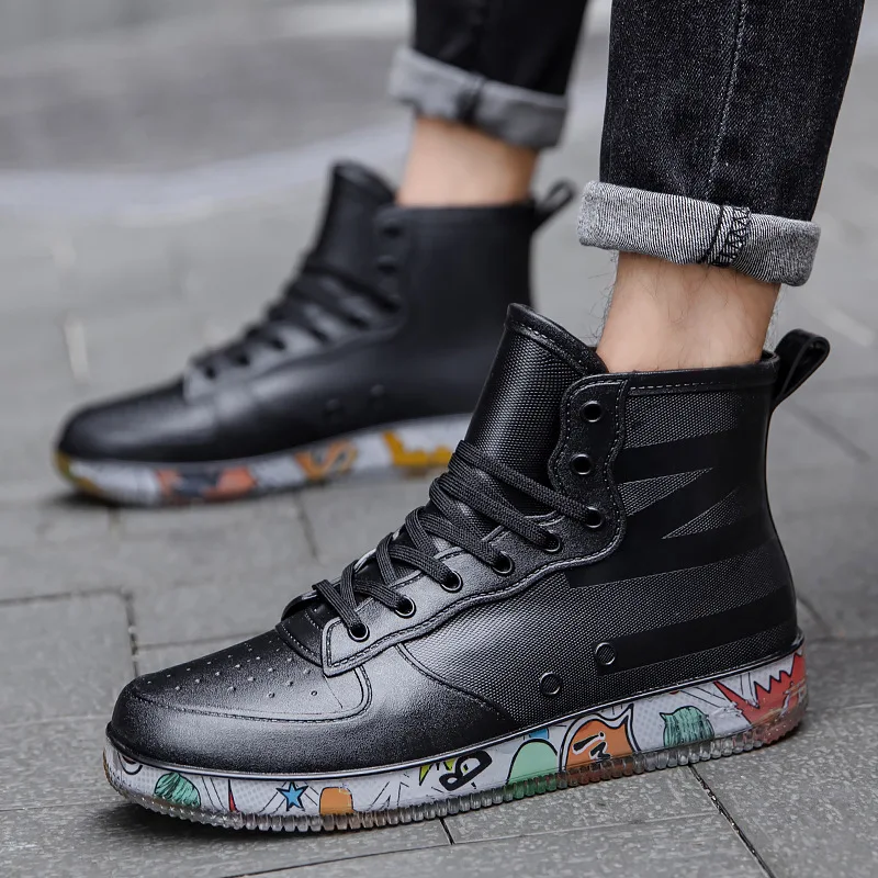 Men Rain Boots Fashion Trendy  - Kitchen Gadgets For Men review and price