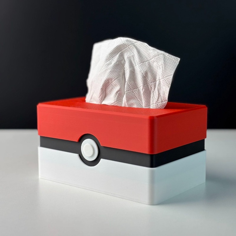 Cartoon Poke  Ball Tissue Box  - Kitchen Gadgets Organizer review and price